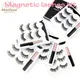 Abestyou 3pairs Magnetic Eyelashes Mix Style 3D False Lashes Waterproof Liquid Eyeliner Set With