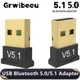Grwibeou USB Bluetooth 5.1 5.0 Dongle Adapter for PC Speaker Wireless Mouse Keyboard Music Audio
