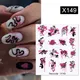 Harunouta Black Snake Water Decals Transfer Animal Butterfly Flower Alphabet Leaves Water Nail Art