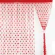 100x200cm Voile Curtain White Red Heart String Curtains Pure Color Bedroom Window Door Divider Sheer