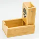 Bamboo Dice Tower Foldable Wooden Die Roller Castle Rolling Case For DND Board Game D&D RPG