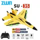 RC Plane SU35 2.4G With LED Lights Aircraft Remote Control Flying Model Glider Airplane SU57 EPP