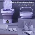 Portable Foldable Washing Machine With Spin Dryer Automatic Mini Underwear Sock 110v/220V Washing