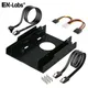 SATA3 III Straight/Angled Data Cable & Molex to SATA Power Splitter Cord w/ Dual 2.5 to 3.5 SSD/HDD