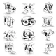 Sparkling 12 Zodiac Signs Silver 925 Charm Bead Fit Original Pandora Bracelet Bangle DIY S925 Women