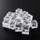 16Pcs Fake Ice Cubes Reusable Artificial Clear Acrylic Crystal Cubes Whisky Drinks Display