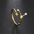 Skyrim 12 Constellation Rings for Women Star Signs Zodiac Open Ring Taurus Pisces Leo Virgo Gemini