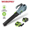 WORKPRO 20V 4.0Ah Battery Cordless Leaf Blower Powered Blower Sweeper for Lawn Care Yard Cleaning