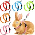 Pet Harness Leash Adjustable Rabbit Harness Nylon Harnesse for Bunny Kitten Pet Outdoor Walking Pet