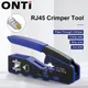 ONTi RJ45 Pass Through Crimper Tool and Rj45 Connector Ethernet Crimper Crimping Tool Wire Stripper