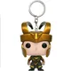 Diseny The Avengers Loki Keychain Action Toys Figure Thor Loki Helmet Figure Children Toy with Box