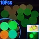 1/10Pcs Luminous Balls High Bounce Glow in the Dark Ball Sticky Wall Home Stress Relieve Toy