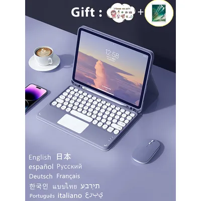 teclado bluetooth Keyboard wireless mouse For iPad A16 case 10.2 7/8/9 10th Generation Pro 13 11 12.9 2025 M4 M3 Air 13 5 4 키보드