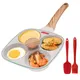 Thickened Omelet Egg Frying Pan with Lid Nonstick 4 Cups Pancake Fried Egg Pan for Breakfast Skillet