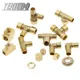 1pcs Brass Pipe Fittings BSP Male Female Thread Straight Elbow 3-Way 4-Way Plug Nut Gasket Brass