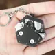 Multifunctional Hexagon Coin Outdoor EDC Tool Hexagon Folding Coin Knife Keychain Screwdriver Pocket