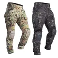 Men Combat Pants with Knee Pads Outdoor Military Tactical Men Work Pants Camouflage Multicam