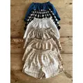 2024 Summer New Children Boy Girl Cotton And Linen Loose Shorts Pant Toddler Baby Cute Plaid Printed