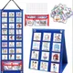 Visual Schedule for Kids Daily Routine Chart with 70 Cards Calendar Pocket Autism Learning