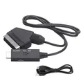Hd 1080p Scart To Hdmi-compatible Converter Scart Input To Hdmi-compatible Output Audio Video Cable