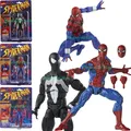 KO ML Legends Spider Man Action Figure Toys 6 Inch High Quality Replica Change Face Spiderman Statue