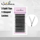 NATUHANA 3 Split Tips Y-Shaped Eyelash Eextension Natural Triple Tips YY Volume False Lashes