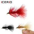 ICERIO5PCS Bead Head Woolly Bugger Streamer Flies Flashabou Crystal Tail Salmon Fly Trout Flies