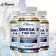 Alliwise Omega 3 Fish Oil Capsules Supplement Rich In DHA EPA For Anti-aging Skin Eyes Heart Brain