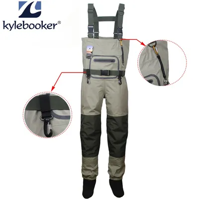 Fishing Waders Durable and Comfortable Breathable Stocking Foot Chest Wader Kits for Men and Women