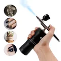 Top 0.3mm Mini Air Compressor Kit Air-Brush Paint Spray Gun Airbrush For Nail Art Tattoo Craft Cake