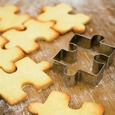Jigsaw shape cookie mold Christmas cookie shape stainless steel cookie cutter DIY dessert bakeware