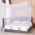 1pcs Moustiquaire Canopy White Four Corner Post Student Canopy Bed Mosquito Net Netting Queen King