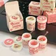 3Pcs Strawberry Ice Cream Lip Masks Moisturizing Unisex Lip Balm Set Fade Lip Lines Lip Oil Honey