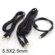 12V 5.5MM X2.5mm Plug Power cable connector 0.5m 1.5M 3m DC male to male Cord Adapter Extension