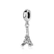 New Original 925 Sterling Silver Bead Paris Eiffel Tower Dangle Charm Travel Fit Pandora Bracelet