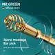 MR.GREEN Ear Wax Removal 360° Spiral Massage Ear Pick Ear Canal Cleaner Stainless Steel Flexible