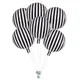 5pcs/lot Fashion Black White Stripe Dot Foil Balloon Helium Air Ball Wedding Party Birthday Party