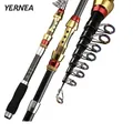 Yernea 99% Carbon Short Sea Fishing Rods Fiber Telescopic Fishing Rod 1.8-3.6M Spinning Telescopic