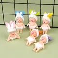 1PC Cute Mini Easter Doll 9CM Easter Elf Doll Baby Elves Doll Movable Arm Leg Doll Toy Easter Rabbit