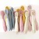 3PCS Cute Baby Learning Spoons Utensils Set Newborn Feeding Spoon Set Toddler Scoop Weaning Cutlery