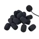 10Pcs Black Mic Protector Replacement Headset Foam Covers Windscreen Windshield Sponge Covers