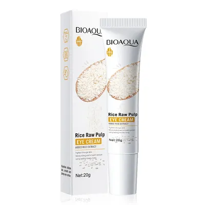 BIOAQUA White Rice Eye Cream Lighting Eyes Firming Eye Creams Anti Dark Circle Puffiness Moisturizing Eyes Skin Care