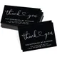 10-30Pcs Thank You for Your Order Card Black & White Cards for Supporting Business Small Shop Gift