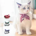 Cat Collar Bow Bowtie Cat Collar for Cats and Small Dogs Accessories Cat-Collar Kitten Pet Products