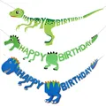 Dinosaur Happy Birthday Garland Banner Roar Dino Party Balloons Jungle Animal Safari 1st Kids