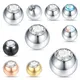 10pcs/lot Steel Crystal Screw Hole Replacement Balls Lip Eyebrow Tongue Ear Tragus Belly Piercing