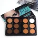 Coffee Color Contour Palette Makeup 12 Colors Long-Lasting Matte Eyeshadow Face Highlighters Make Up