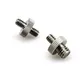 Metal 1/4" Male to 1/4" or 3/8" Male Threaded Adapter 1/4 or 3/8 Inch Double Male Screw Adapter for