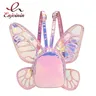 Fashion Women's Laser Mini Backpack Butterfly Angel Wings Daypack for Girls Travel Casual Daypack