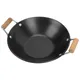 Stainless Steel Griddle Flat Bottom Wok Small Seafood Pots Soup Pot Small Stockpot Metal Shabu Hot